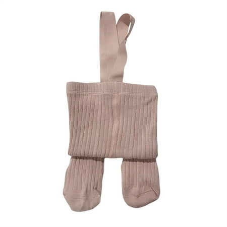 

QILINXUAN Baby Toddler Girls Tights Solid Color Knitted Pantyhose Infant Girl Suspender Stockings