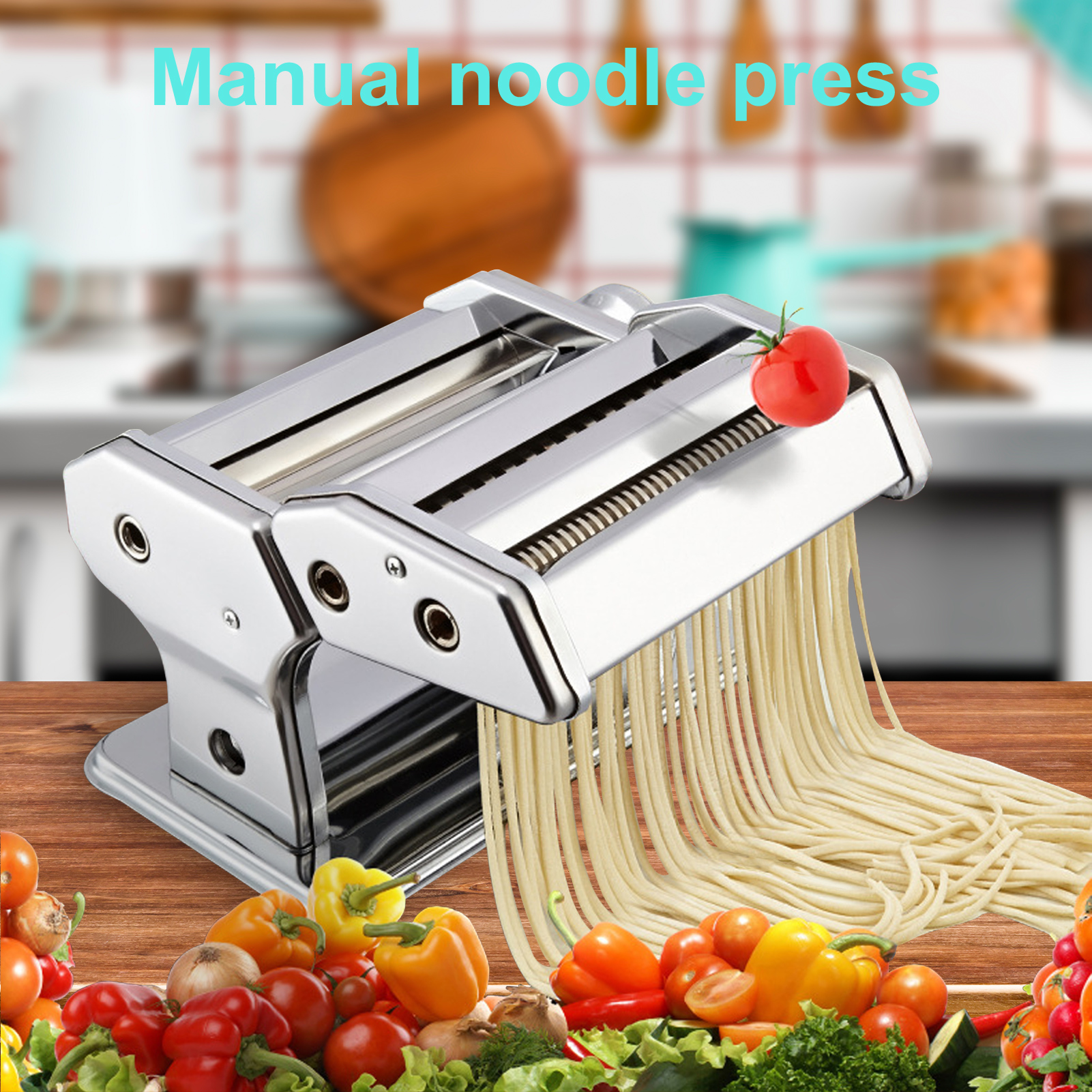 Hamilton Beach Electric Pasta and Noodle Maker Machine with 7 Molds for  Spaghetti, Fettucine and more, White, 86650