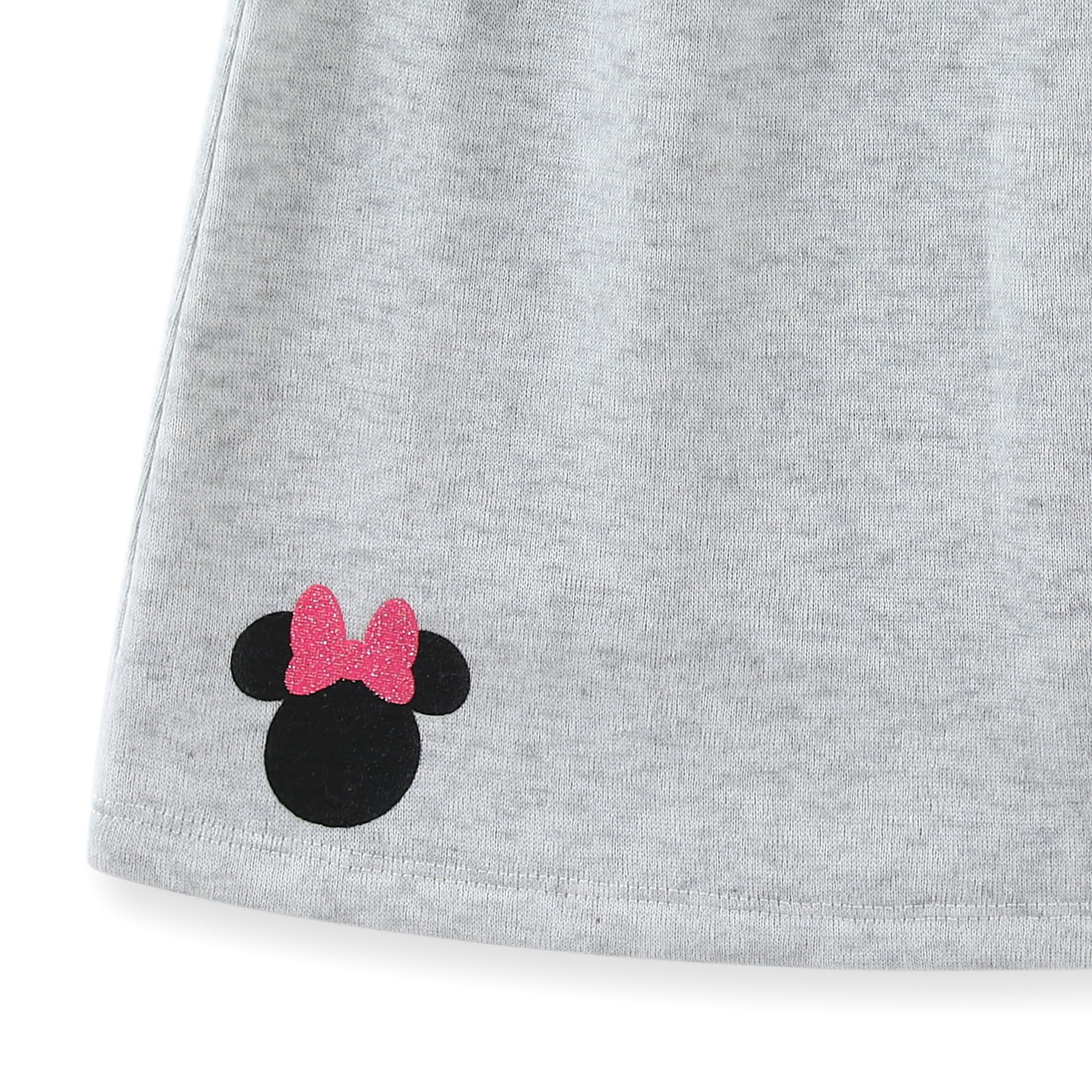 Disney Minnie Mouse and Friends Hoodie T-Shirt and Skort Skirt Set (Girls), 3 Piece Set, Sizes 3T-8