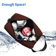 thumbnail image 4 of Uemuo Brown Pattern Portable Toiletry Bags with Handle, Waterproof travel Make up Bags for Women, Large Capacity Travel Cosmetic Bags, 4 of 9