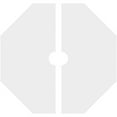thumbnail image 4 of 40"OD x 5"ID x 14"C x 1"P Logan Architectural Grade PVC Contemporary Ceiling Medallion, Two Piece, 4 of 11