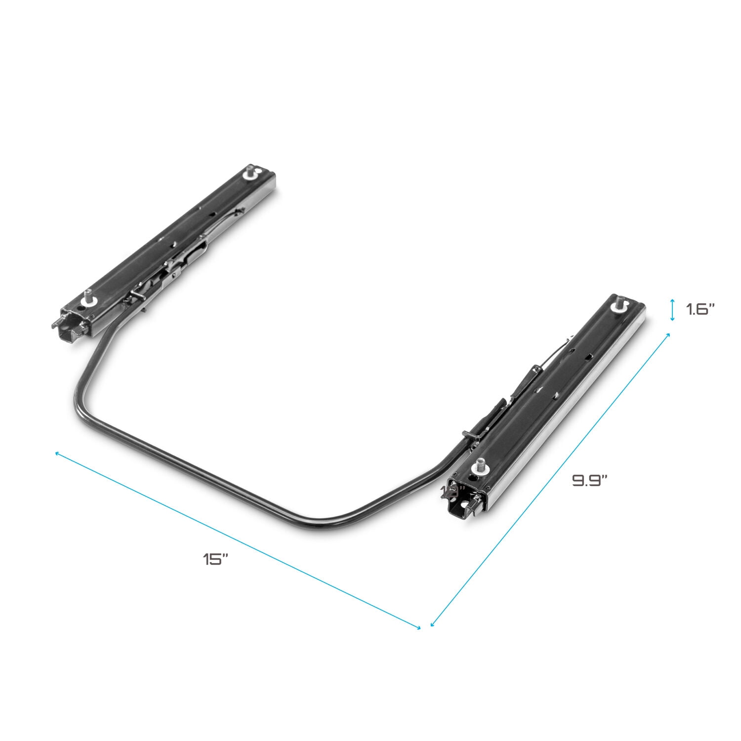 Playseat® Seat Slider with Double-Locking Mechanism, Stainless Steel