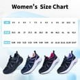 thumbnail image 3 of Womens Walking Shoes with Arch Support Orthotic Sneakers for Plantar Fasciitis Heel and Foot Pain Relief Tennis BlackPurple Size 11, 3 of 7