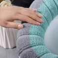 thumbnail image 4 of Soft Warm Washable Winter Closestool Warm Accessories Toilet Seat Cover Mat Toilet Pad Cushion SOLID COLOR GREEN, 4 of 8