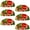 Multicolored 4, variant on PhooArto 6 Pcs Cup Drawer Pulls, Cute Puppy Dogs Pattern Shell Shape Handles Cabinet Knobs for Dresser Cupboard Closet Wardrobe with Screws