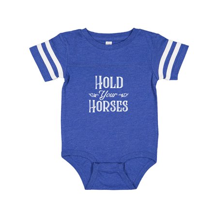 

Inktastic Hold Your Horses in White Gift Baby Boy or Baby Girl Bodysuit