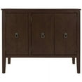 thumbnail image 6 of Harper & Bright Designs Wooden Accent Storage Cabinet, Console Table with Adjustable Shelf and 3 Antique Doors, Modern Sideboard Buffet Storage Cabinet for Entryway, Living Room, Bedroom, Brown, 6 of 14
