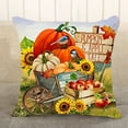 thumbnail image 5 of Bobasndm Fall Decorative Pillow Covers 18"x18" Farmhouse Decor Pumpkin Gnome Apples Sunflower Truck for Fall Thanksgiving Home, 5 of 9
