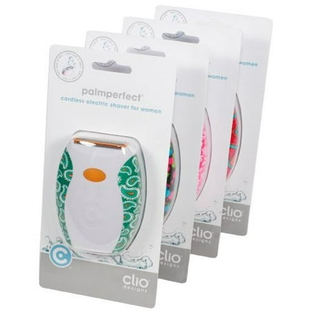 Clio Designs Palmperfect Electric Shaver in Patterns Color and Pattern may (Best Electric Shaver For Genital Area)