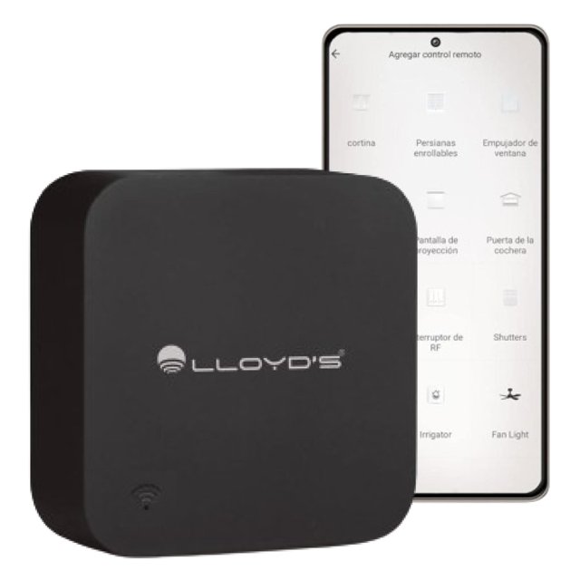 Llyod's Smart RF + IR Universal Remote Control, Wifi, All-In-One Hub device for TVs, ACs, and Curtains, Compatible with Alexa and Google Home, Easy Setup and Customisation, Hands-Free