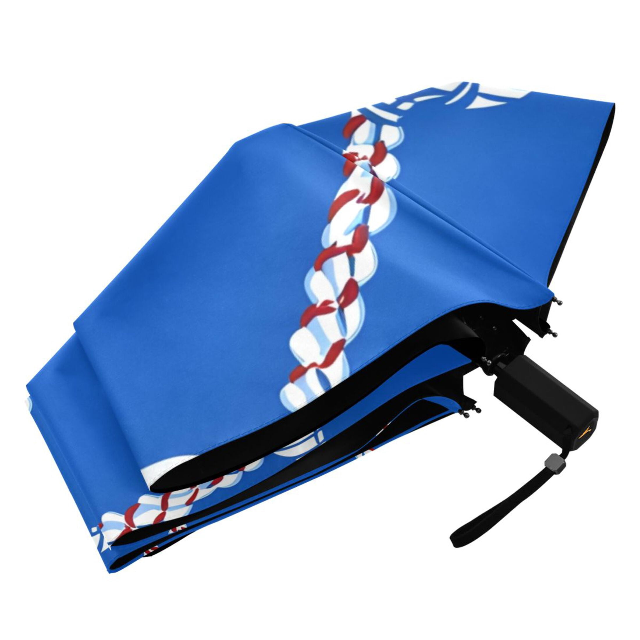 ALAZA Baseball UPF 50+ Compact Folding Umbrella for Rain Travel Umbrella Packable