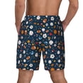 thumbnail image 4 of Uemuo Ball Sports Pattern Mens Swim Trunks Quick Dry Board Shorts with Mesh Lining, Stretch Beach Shorts Quick Dry No-Chafing Board Shorts-Small, 4 of 9