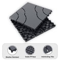 thumbnail image 5 of 44Pack Waterproof Interlocking Deck Tiles,(12pcs Edge strips+4pcs Corners) 12"x12" Plastic Patio Tiles | for Indoor Outdoor Use, Patio Floor Decking Tiles for Garden Lawn Porch Poolside Balcony, 5 of 10