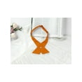thumbnail image 3 of INSPIRE CHIC Nœud Papillon Unisexe d'Uniforme Scolaire Uni à Boutons Réglables à Croisillons Orange Taille Unique, 3 of 6