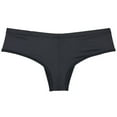 thumbnail image 2 of Botmois Man Solid Spandex Skin Mini Brazilian Bikini Briefs Underwear Enhanceing Bulge Pouch Jockstrap Cheeky Panties Black XL, 2 of 3