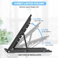 thumbnail image 4 of Laptop Stand, Ventilated Laptop Stand, Adjustable Ergonomic Laptop Stand Lightweight Foldable Bed Table for MacBook Air Pro, PC, iPad, Notebook, Tablet (11-15 Inch), 4 of 5