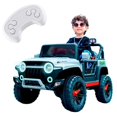thumbnail image 1 of Carro Electrico Bluelander Tipo Jeep Montable para Niño y Niña con Luces Led Frontales Gris, 1 of 5