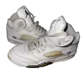 thumbnail image 1 of Ni - ke Ni - ke Boys Air Jordan 5 Retro 440888-130 White Basketball Shoes Sneaker Size 4.5Y, 1 of 5