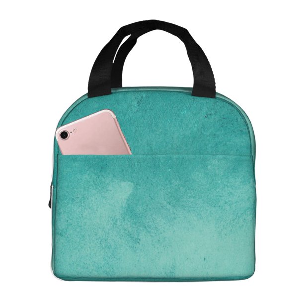 Disketp Teal Turquoise1 Bolsa Térmica para Almuerzo para Hombre y Mujer, Ideal para Trabajo, Senderismo y Picnic