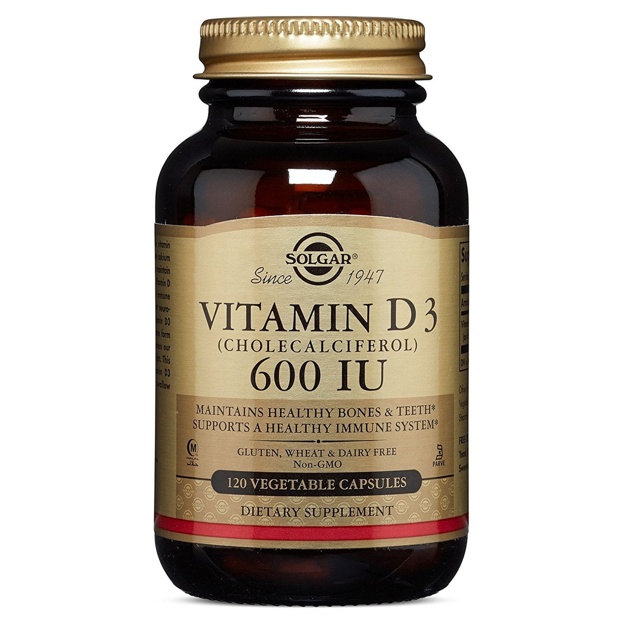 Solgar Vitamin D3 Cholecalciferol 600 IU Vegetable Capsules 120 ct Walmart Canada