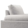thumbnail image 6 of Armchair Accent Chair, Light Grey Gray, Fabric, Living Kitchen Cafe Bistro Hospitality Restaurant, Modern Contemporary HB34843, 6 of 9