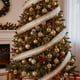 thumbnail image 3 of Arcos de Navidad para el Envoltorio de Regalos Cinta de Satén de Seda de Champaña 200x6.3cm, Cinta de Navidad para la Decoración Del Árbol de la Caja de Regalos Rosa Blanca Plata Copo de Nieve Plaid, 3 of 6