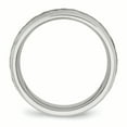 thumbnail image 2 of Acier Inoxydable Brossé et Poli Martelé Bague de Bande de 7,50 Mm 12 Taille, 2 of 6