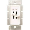 thumbnail image 4 of Lutron S2-LFSQH-WH Dual Slide-To-Off Fan & Light Controls, 4 of 8