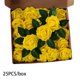 thumbnail image 3 of Bearachild Flor artificial Simulación Espuma Rosa Ramos de boda Centros de Fiesta de bienvenida al bebé Guirnalda Decoración Artesanía Amarillo Bearachild HA084078-03, 3 of 6