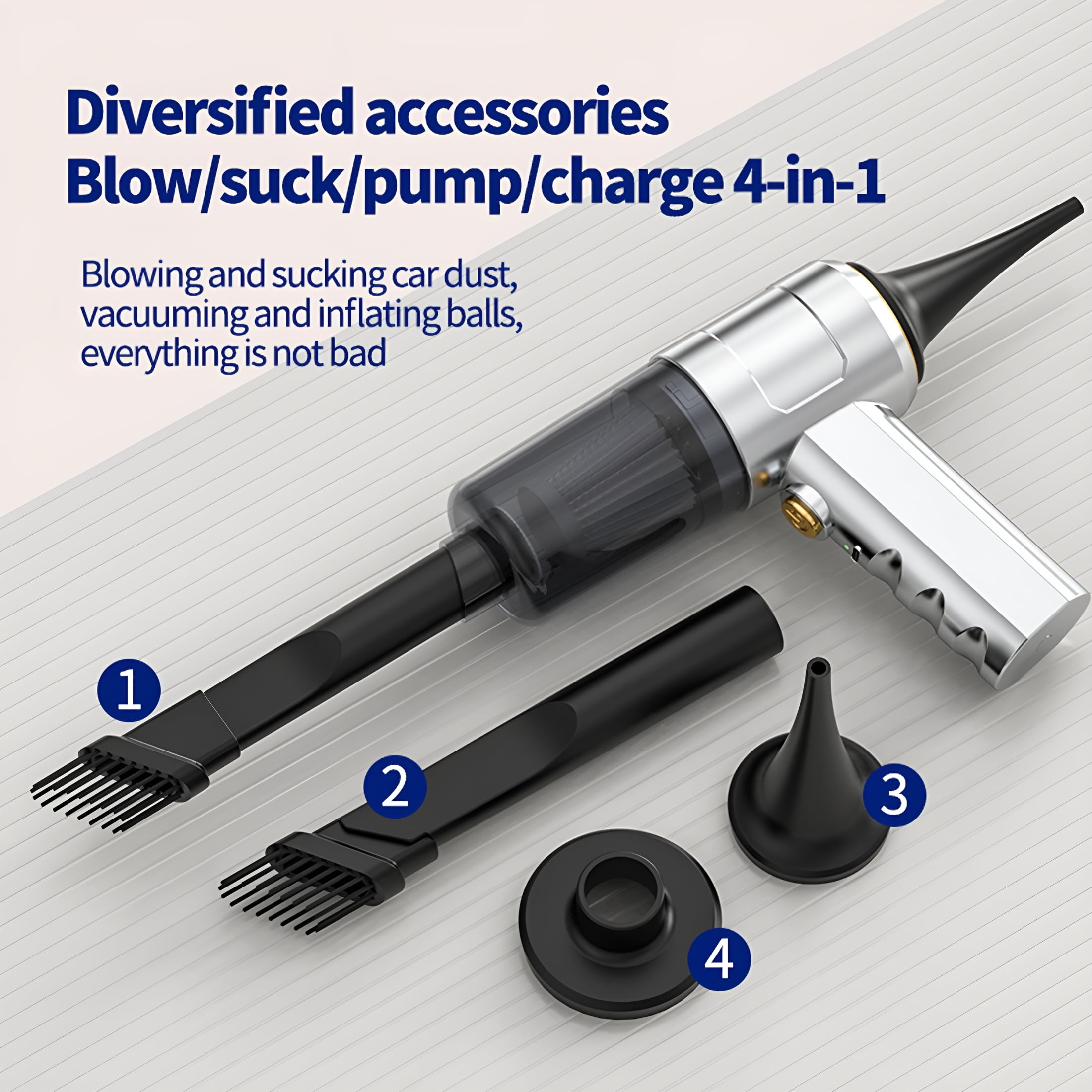 ZEPARO 5500Pa Mini Vacuum Cleaner: Handheld Vacuum&Electronics Duster&Hand Pump Cordless Keyboard Vac Compressed Air Blower for Computer Sewing Machine Laptop Car Home Office