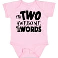 thumbnail image 3 of Inktastic I'm Two Awesome for Words 2nd birthday Boys or Girls Baby Bodysuit, 3 of 5