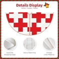 thumbnail image 3 of Sikiie Red Cross 1 Nativity Christmas Tree Skirt, Jesus Christian Winter Holiday Tree Mat Decoration(30-48IN)48", 3 of 6