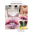 thumbnail image 4 of Body Glitter Concerts Music Festival Rave Accessories Face Glitter Gel Sequins Glitter Face Paint Chunky Glitter For Eye Lip Hair Sparkling Gel, Eye Shadow Plate, 4 of 7