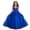 Q121 Blue, variant on Angala Formal Princess Dress For Girls Sleeveless Crew Neck Solid Color Girls Performance Dresses