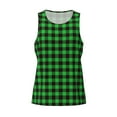 thumbnail image 4 of Haiem Buffalo Plaid Green Black Men Workout Tank Top Gym Bodybuilding Sleeveless Muscle T Shirts Athletic Tank Breathable Workout Shirt-Small, 4 of 9