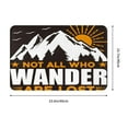 thumbnail image 3 of Daiia Not All Who Wander Are Lost4 Front Door Mat, Heavy Duty Durable Welcome Mat for Outdoor Indoor, Dirt Trapper Waterproof Super Absorbent Door Mat, 16" x 24", 3 of 9