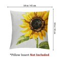 thumbnail image 4 of nygtbtfer Ink Oil Painting Yellow Sunflower Summer Decorative Throw Pillow Cover Case Home Living Room Bed Sofa Car Linen Square White, 4 of 7