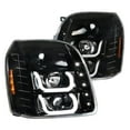 thumbnail image 1 of Spec-D 2LHP-DEN07BK-V2-TM 07-12 Chevy Yukon U Shape Halo LED Projector Headlights, 1 of 1