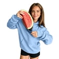 thumbnail image 2 of KHONTS Hidden Pocket Hoodies for Women Basic Classic Pouch Hooded Sweatshirts Casual Plain Baggy Stylish Couple Pullover Tops Sky Blue L, 2 of 7