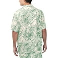 thumbnail image 2 of Men's Margaritaville Tan New York Jets Sand Washed Monstera Print Party Button-Up Shirt, 2 of 2