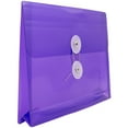 thumbnail image 3 of JAM Paper Plastic Envelopes, 5.5x7.5, 12/Pack, Purple, Button String, Index Booklet, 3 of 4