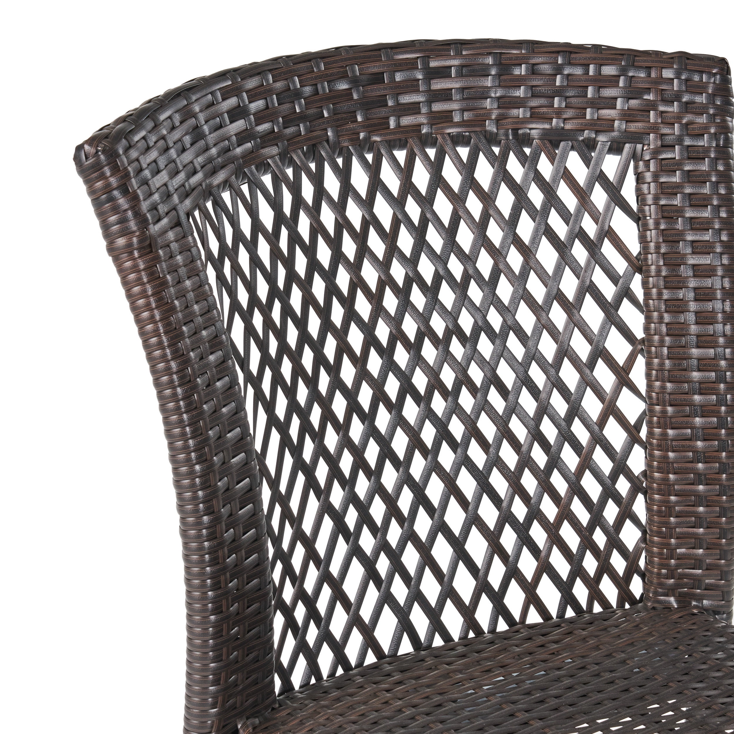 Brown Outdoor Wicker Chairs (Set of 2)