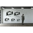 thumbnail image 4 of Skier Metal Wall Decor for Home and Outside - Wall-Mounted Geometric Wall Art Decor - Drop Shadow 3D Effect Wall Decoration for Living Room Bedroom, 4 of 4