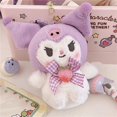 thumbnail image 4 of LLavero de peluche Kawaii Sanrio, juguete de Hello Kitty, My Melody, Kuromi, Cinnamoroll, mochila de estudiante de dibujos animados, decoración colgante, regalos para niñas, 4 of 4