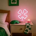 thumbnail image 6 of Clover Neon Signs,Green Clover Led Lights Battery Operated Usb Powered Decoration Lamp,Neon Lights Decor for St.Patrick's Day Gifts,Party,Room Decor,Shamrock Lights Led Neon Signs for Wall Decor, 6 of 9