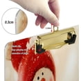 thumbnail image 4 of FMSHPON Christmas Snowman Winter Clipboard Hardboard Wood Nursing Clip Board and Pull for Standard A4 Letter 13x9 inches, 4 of 7
