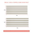 thumbnail image 6 of Beige Stripes Yoga Towel for Hot Yoga Non Slip, Simple Beige White Texture Yoga Mat Towel Absorbent Yoga Sweat Towels Microfiber Hot Yoga Blanket for Bikram Pilates 26"x70", 6 of 7