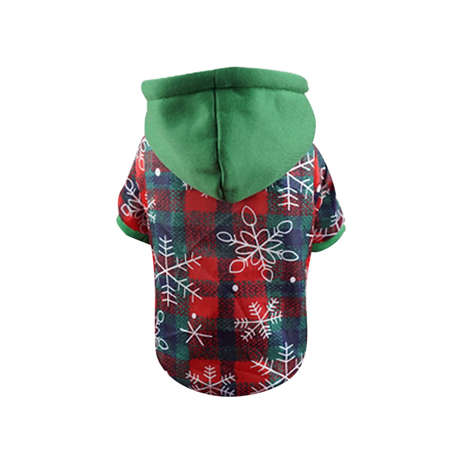 Pet Christmas Hooded Cotton Sweatshirt Holiday Puppy Sweatshirt Pet