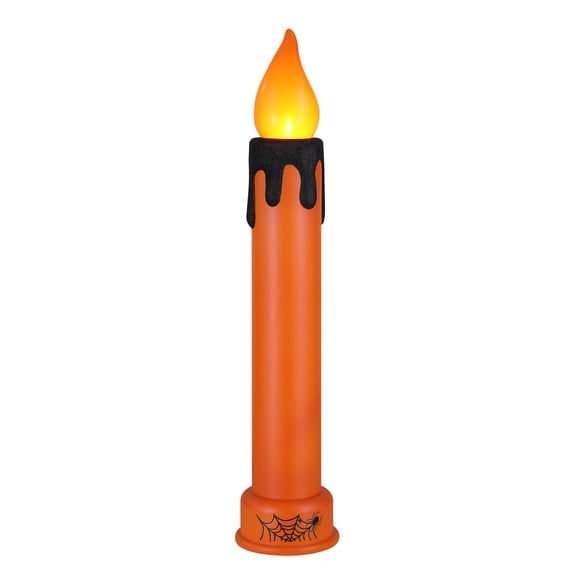 Mr. Halloween 36" Tall Lit Blow Mold Candle, Orange