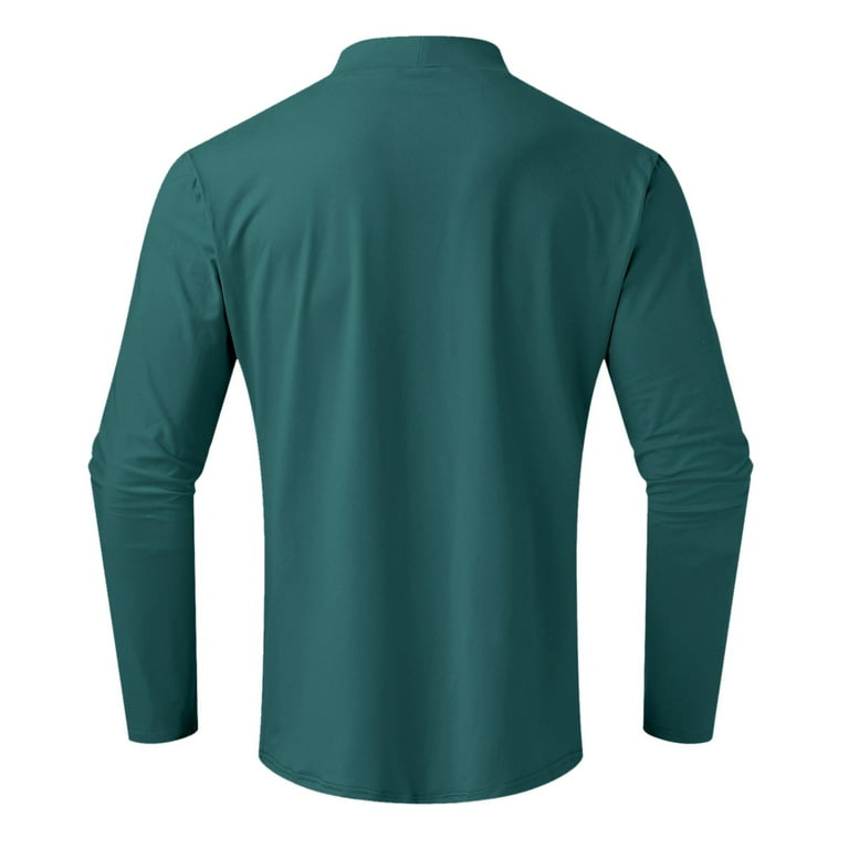 Kedxroy Men's Turtle Neck Shirts High Neck Neck T Shirts